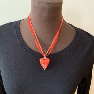 Glass Heart Necklace